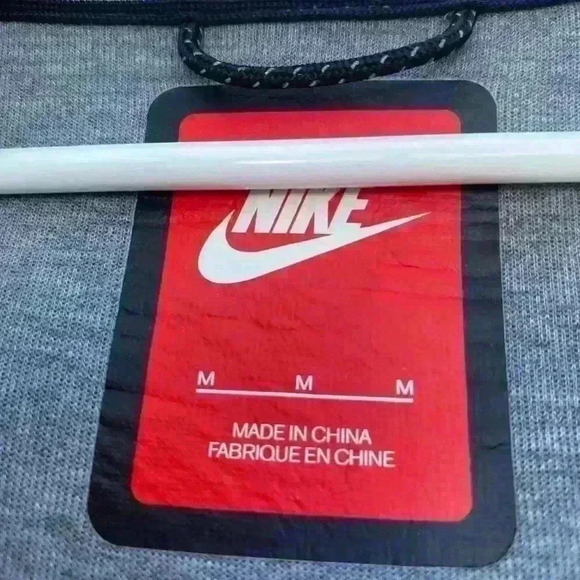 Y2K 1999 Nike tech sweatshirt women’s gray size medium asymmetrical zipper - Picture 5 of 8